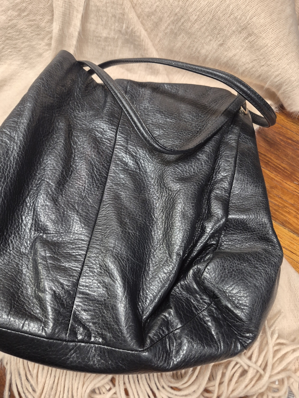 Coach Black Leather Shoulder Bag
